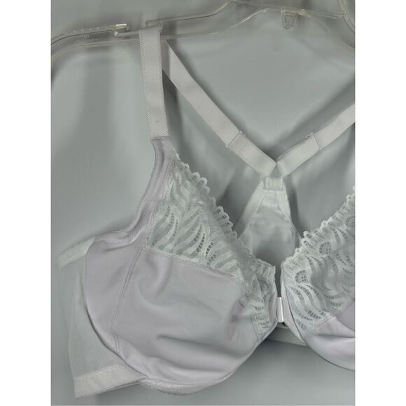 A21.  Glamorise Front-Closure T-Back WonderWire Underwire Bra size 44C NWOT - Picture 4 of 9